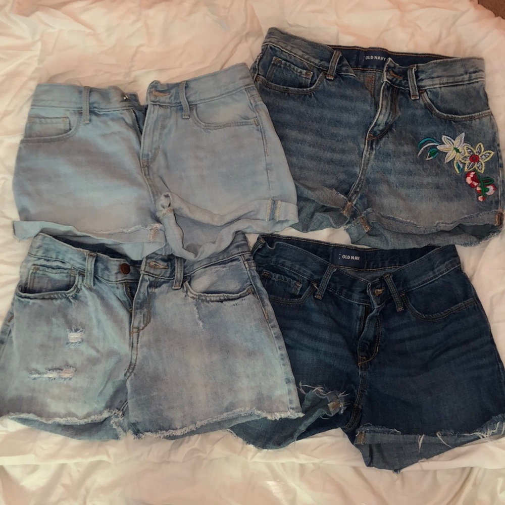 4 pairs of Old Navy Jean shorts